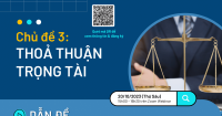 CHỦ ĐỀ 3  THOẢ THUẬN TRỌNG TÀI