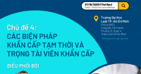 CHỦ ĐỀ 4: CÁC BIỆN PHÁP KHẨN CẤP TẠM THỜI VÀ TRỌNG TÀI VIÊN KHẨN CẤP